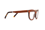 Charm Rose, Cat Eye Gafas de madera de cerezo - Lateral