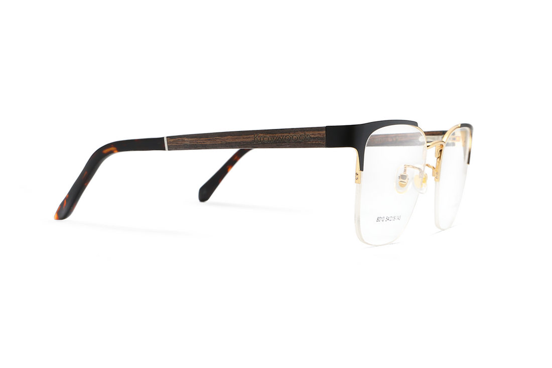 Enchanted Gold - Gafas ojo de gato en metal dorado - Lateral