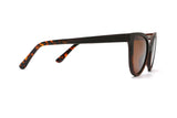 Ivy, Gafas de sol Cat-Eye de madera bicolor con lente polarizada - Lado