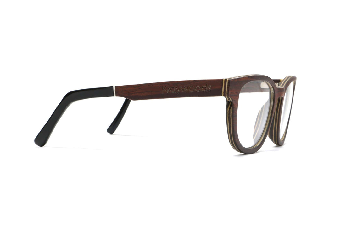 Bliss Púrpura, Rectángulo Pequeño Madera Glasse - Lateral