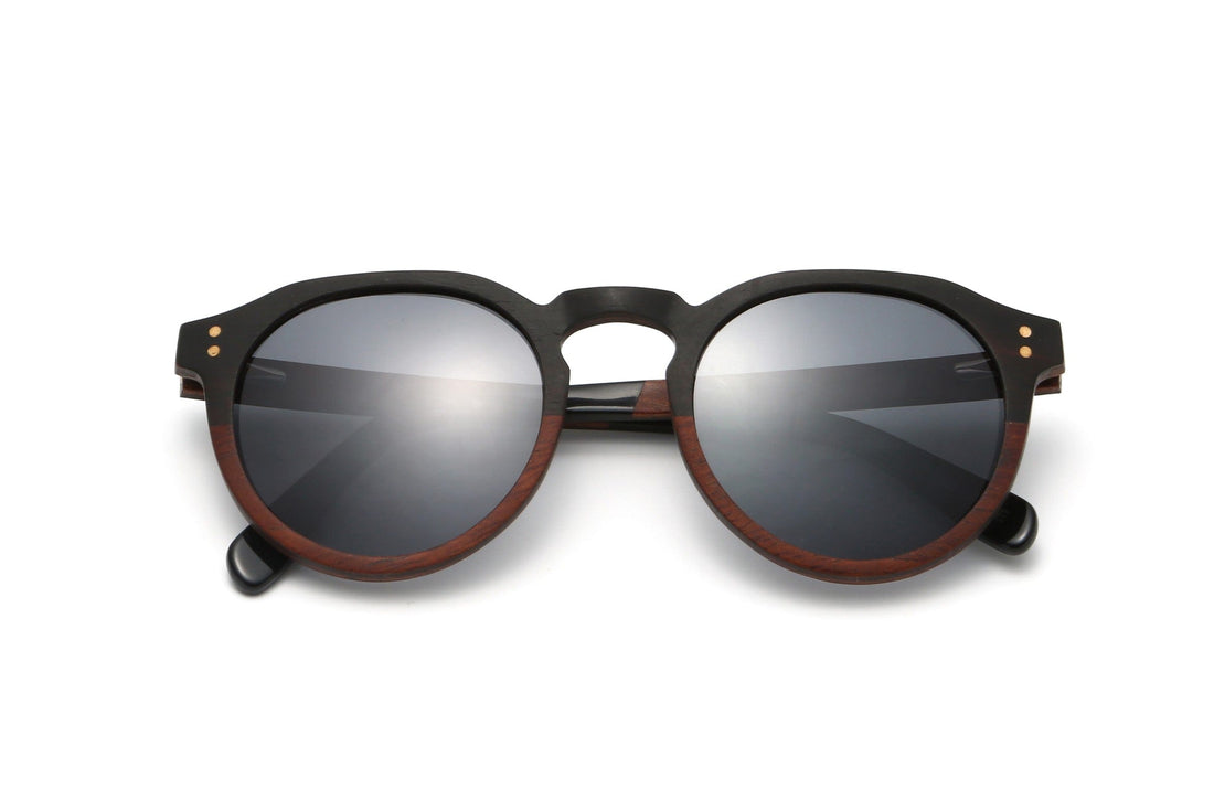 Roseland, Gafas de sol retro redondas con forma de ojo de cerradura - Plegadas