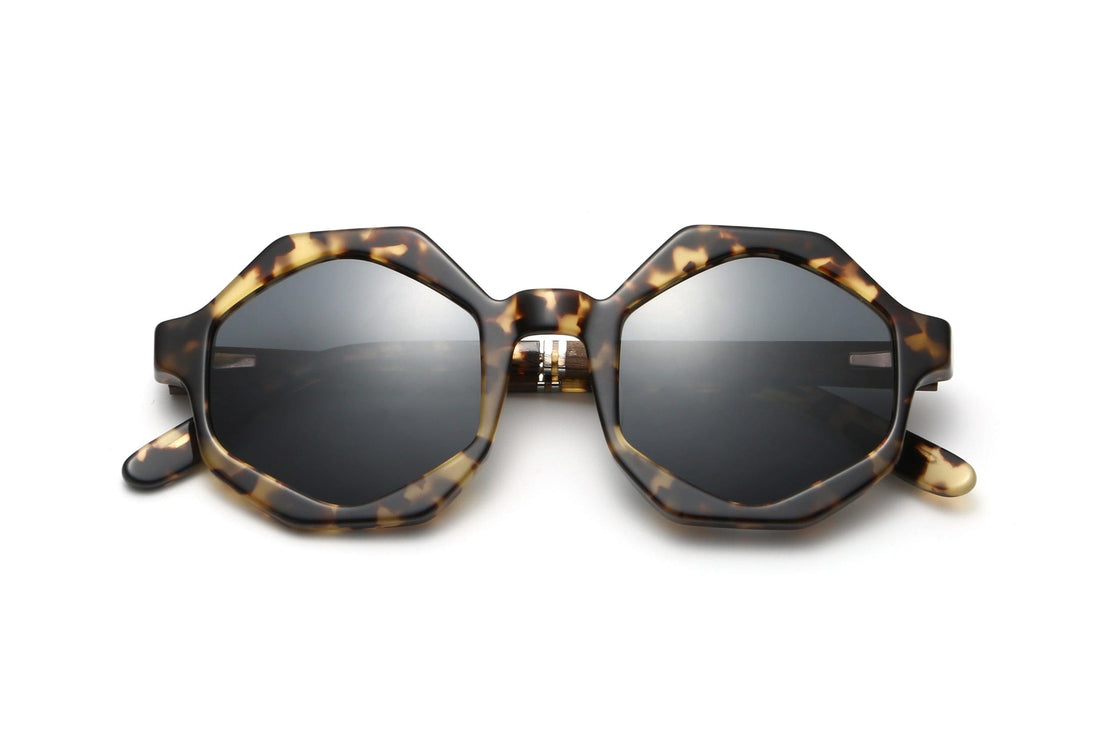 Meteor, Gafas de sol octogonales marrón tortuga - Plegadas