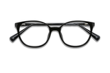 Serene Negro, Gafas Ovaladas de Acetato Negro - Plegadas