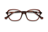 Glee Rojo, Gafas Geométricas de Acetato Rojo - Plegadas