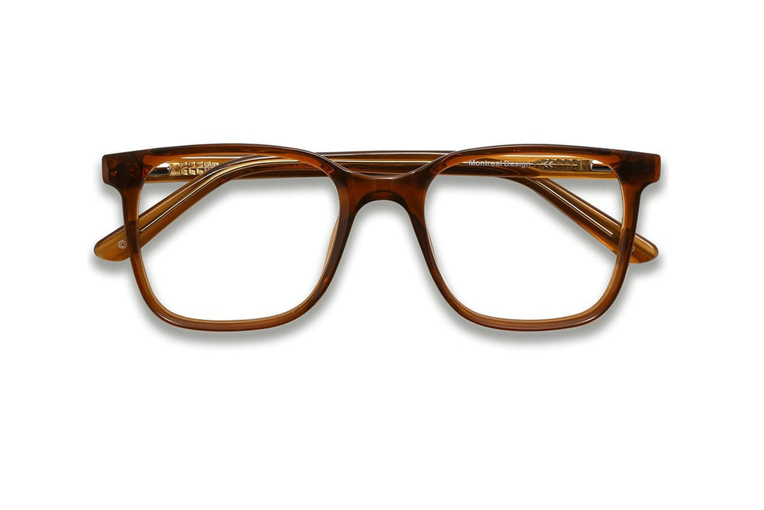 Marvel Marrón, Gafas Cuadradas Sobredimensionadas de Acetato Marrón - Plegadas