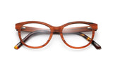 Charm Rose, Cat Eye Gafas de madera de cerezo - Plegadas