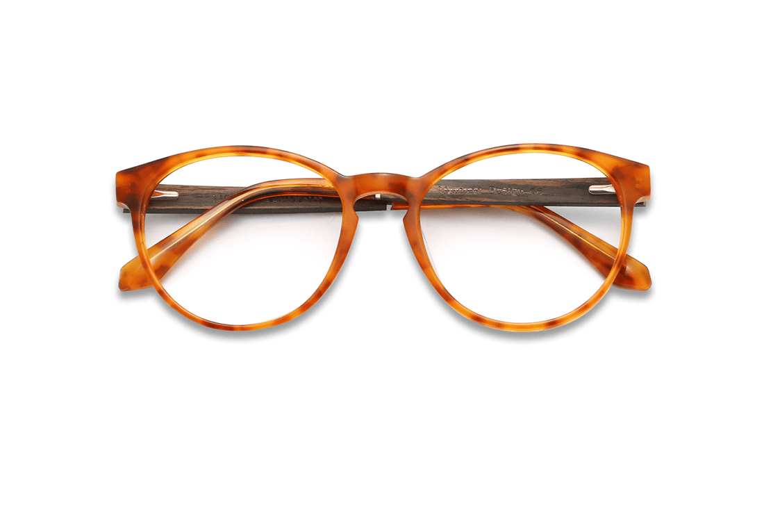 Gafas Ovaladas Hope Orange, Tortuga Naranja - Plegadas
