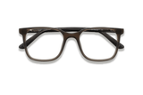 Marvel Gris, Gafas Cuadradas Sobredimensionadas de Acetato Gris - Plegadas