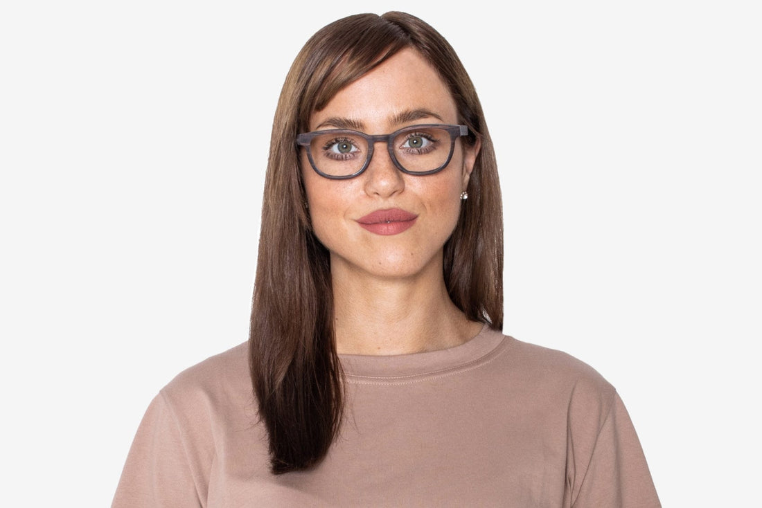 Mujer vestida de Bliss Púrpura, Pequeño Rectángulo de Madera Glasse