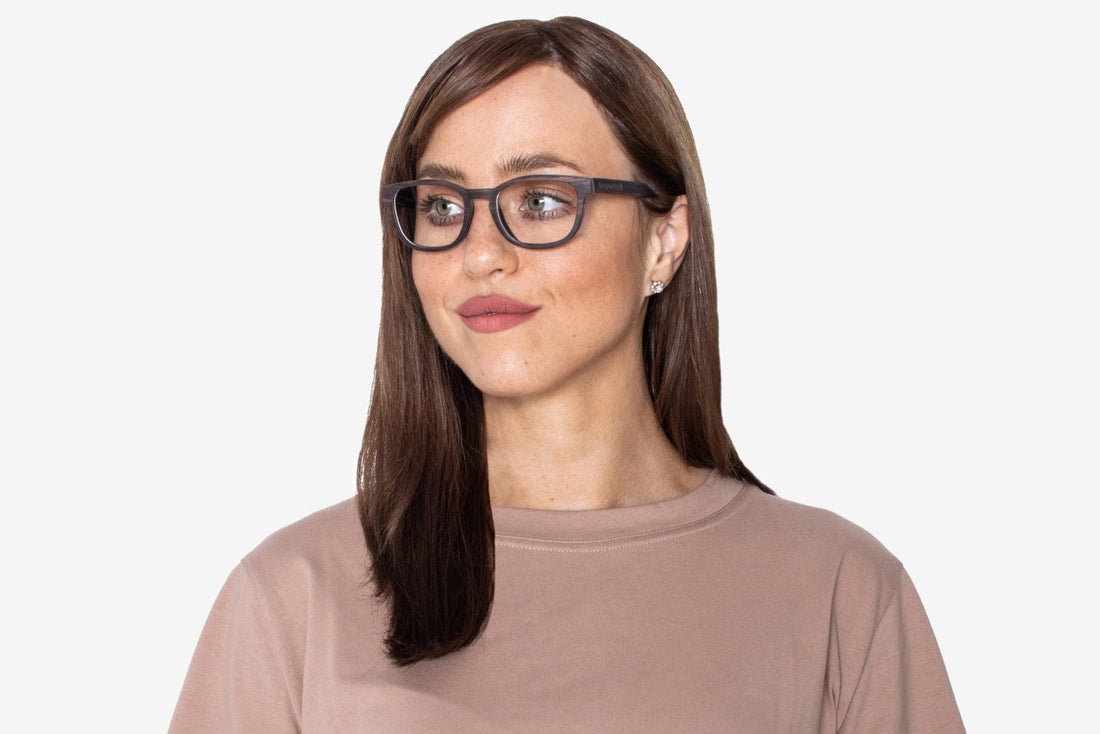 Mujer vestida de Bliss Púrpura, Pequeño Rectángulo de Madera Glasse