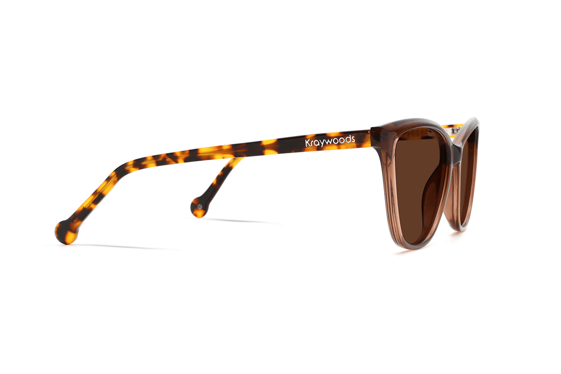 Allure Brown, Gafas de sol marrón ojo de gato - vista lateral