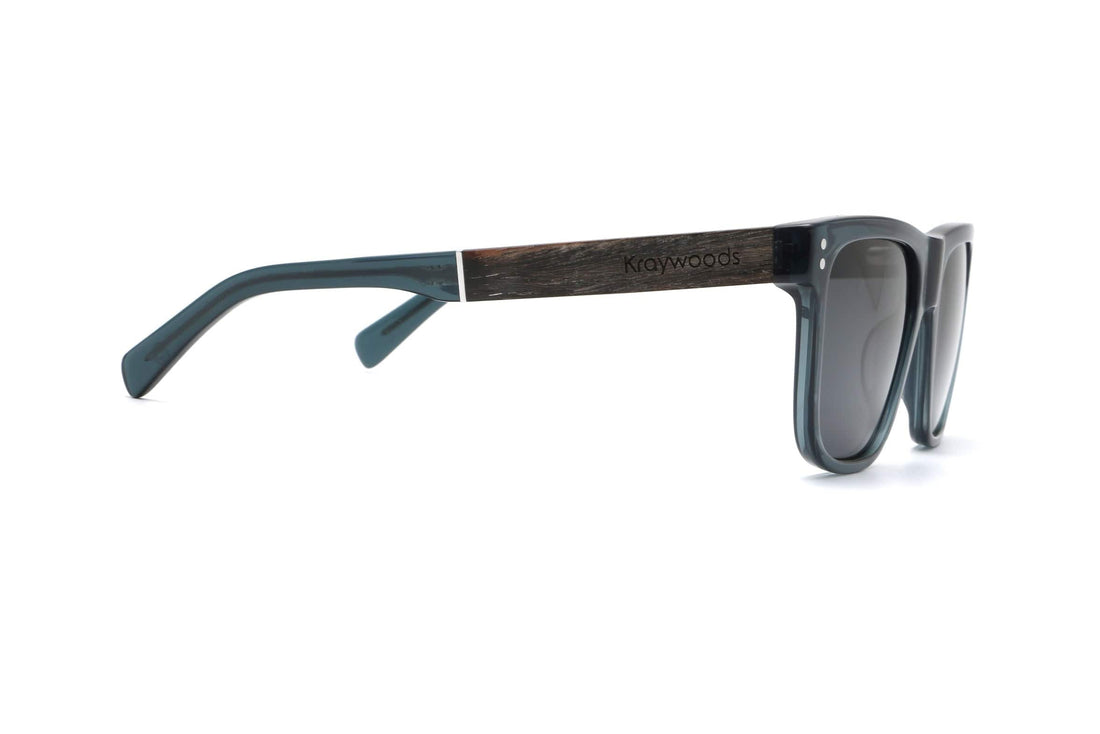 Grayson, Gafas de sol cuadradas azul marino - Lado
