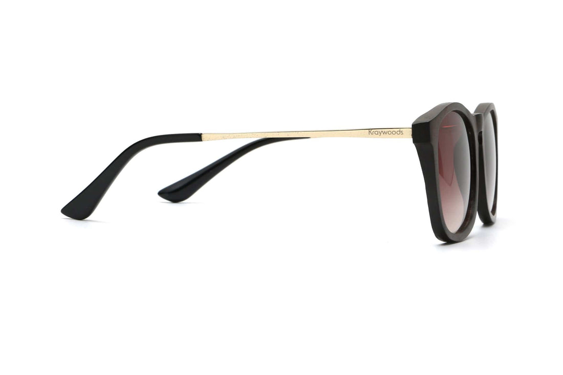 Hazel, Gafas de sol cuadradas marrón degradado - Lado