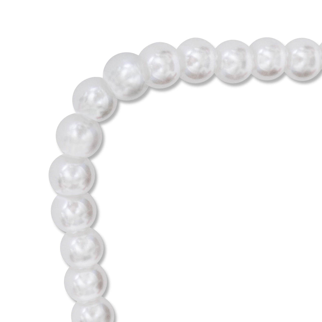 Cadena de perlas blancas para gafas
