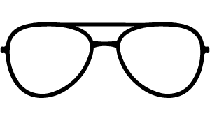 Icono con forma de aviador