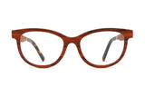 Charm Rose , Occhiali da sole Cat Eye in legno di ciliegio - Frontale