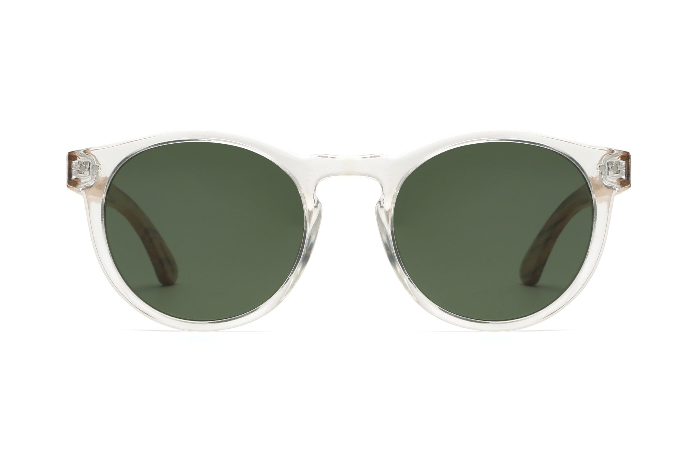 DESIGN - Occhiali Da Sole Rotondi Con Lenti E Montatura Kaki - Foto 14