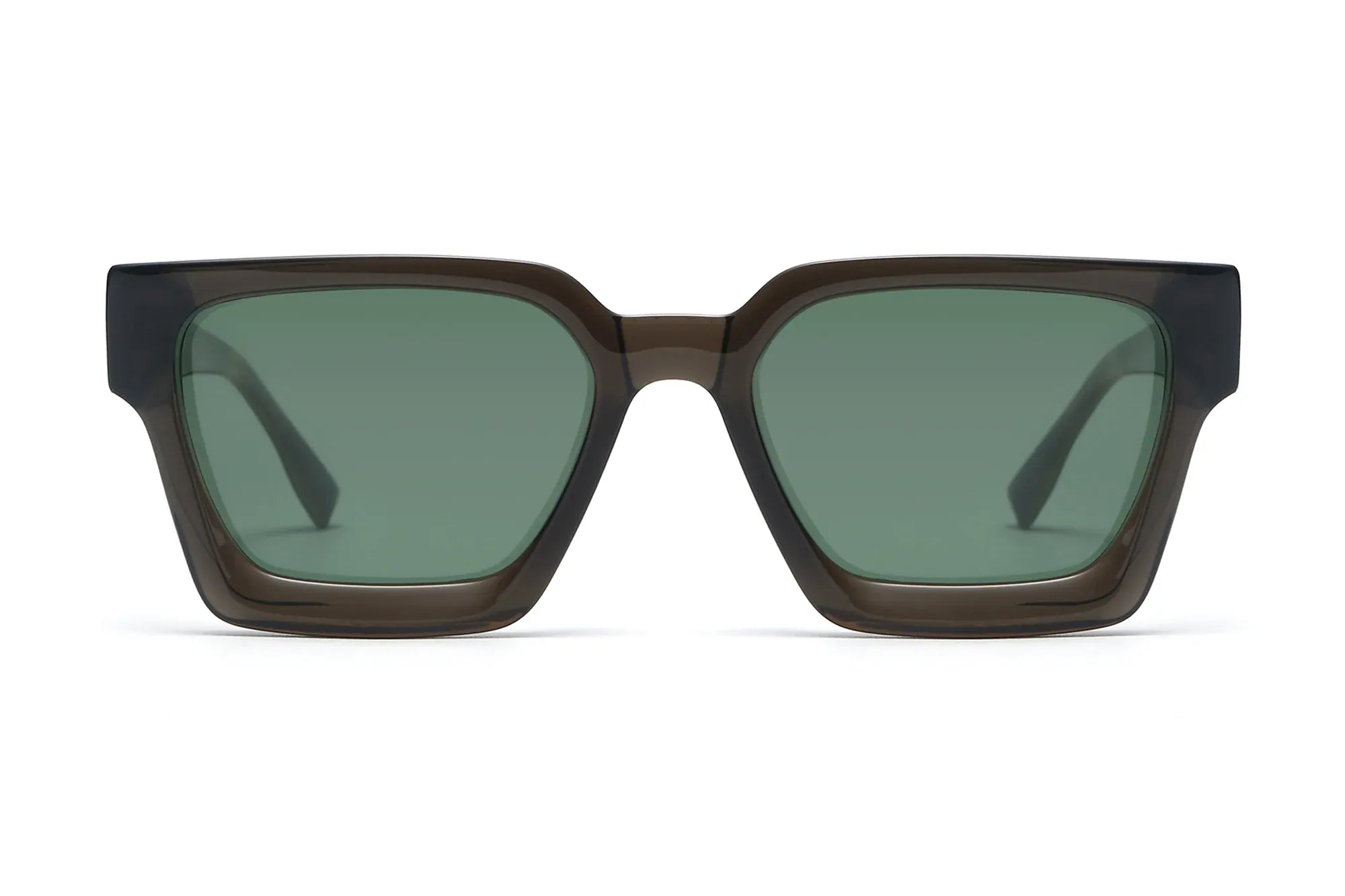 Silver+Transparent Occhiali Da Sole Quadrati Lenti Piatte Oversize Uomo Donna Moda Metallo Grandi~p153333795 - Foto 6