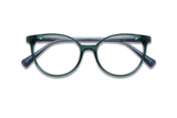 Felicity Blue, Oval Blue Turquoise Acetate Glasses - 折りたたみ式