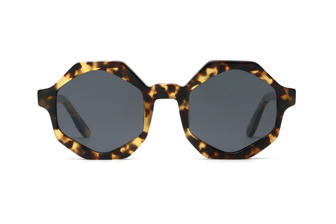Meteor, Tortoise Brown Octagon サングラス - フロント