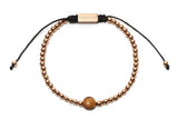 Macrame Gelang Manik Emas Mawar