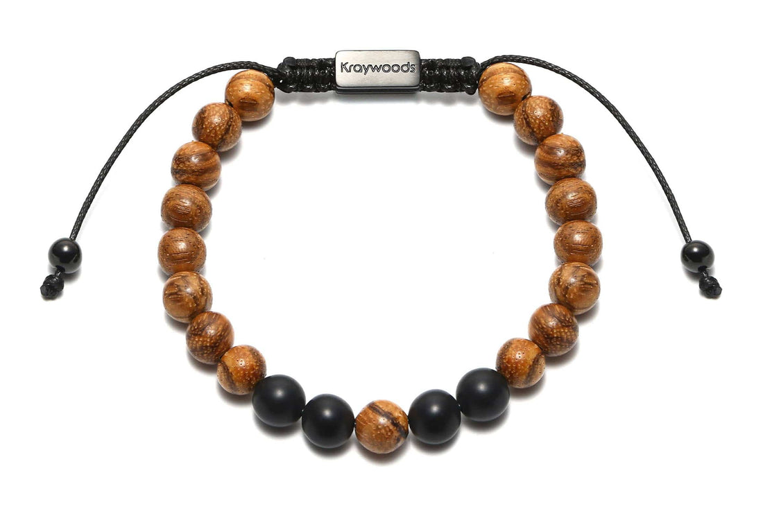 Gelang Macrame Kayu Oak