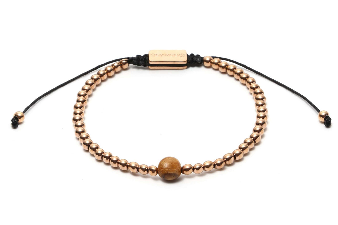 Gelang Macrame Rose Gold