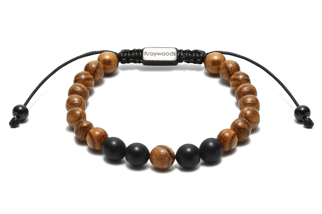 Gelang Macrame Kayu Oak
