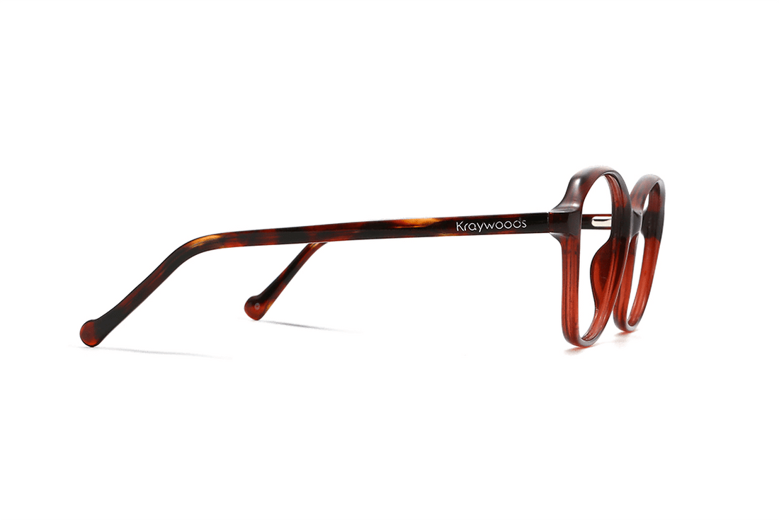 Glee Red, Geometrik Merah Gelas Asetat - Sisi