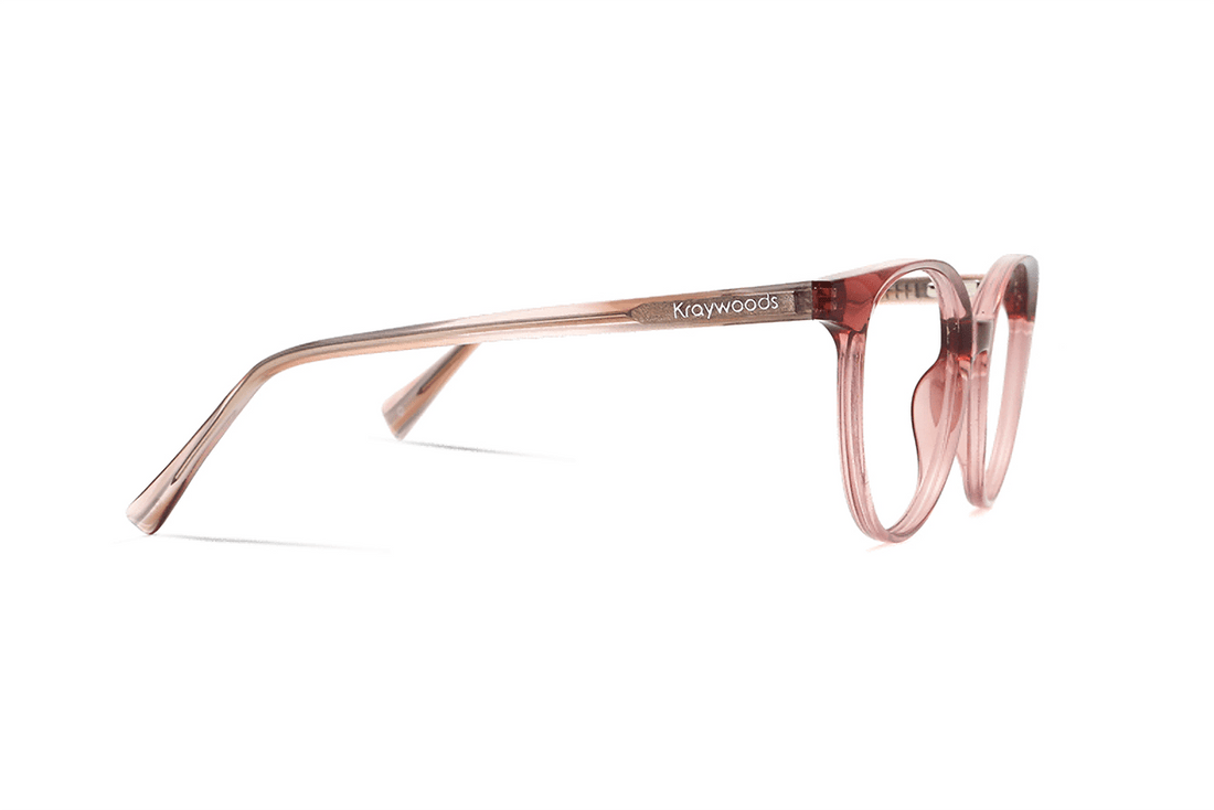 Felicity Pink, Cermin Mata Asetat Merah Jambu Bujur - Sisi