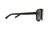 Parker, Cermin Mata Hitam Aviator Bersaiz Besar Hitam - Sisi