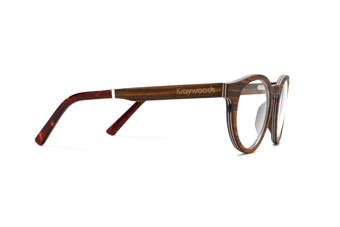 Cheer Rose, Cermin Mata Bulat Rosewood Retro - Sisi