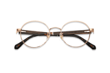 Joy Rose Gold, Cermin Mata Bulat Logam Rose Gold - Dilipat