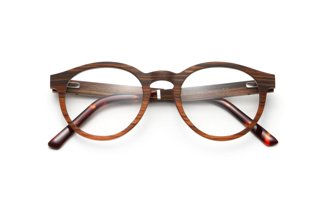 Cheer Rose, Cermin Mata Rosewood Bulat Retro - Dilipat