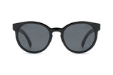 Cermin Mata Hitam Polarized Bulat Luxy - Depan