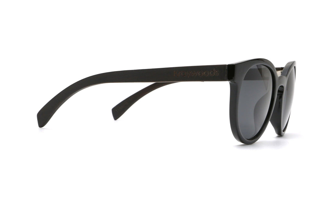 Cermin Mata Hitam Polarized Bulat Luxy - Sisi