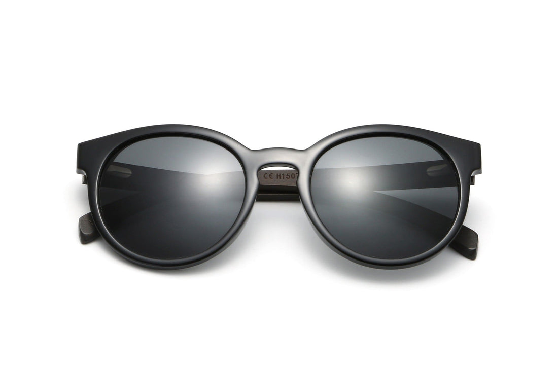Cermin Mata Hitam Polarized Bulat Luxy - Dilipat