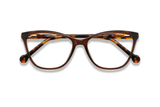 Allure Bruin, Cat Eye Bruin Acetaat Bril - FOlded