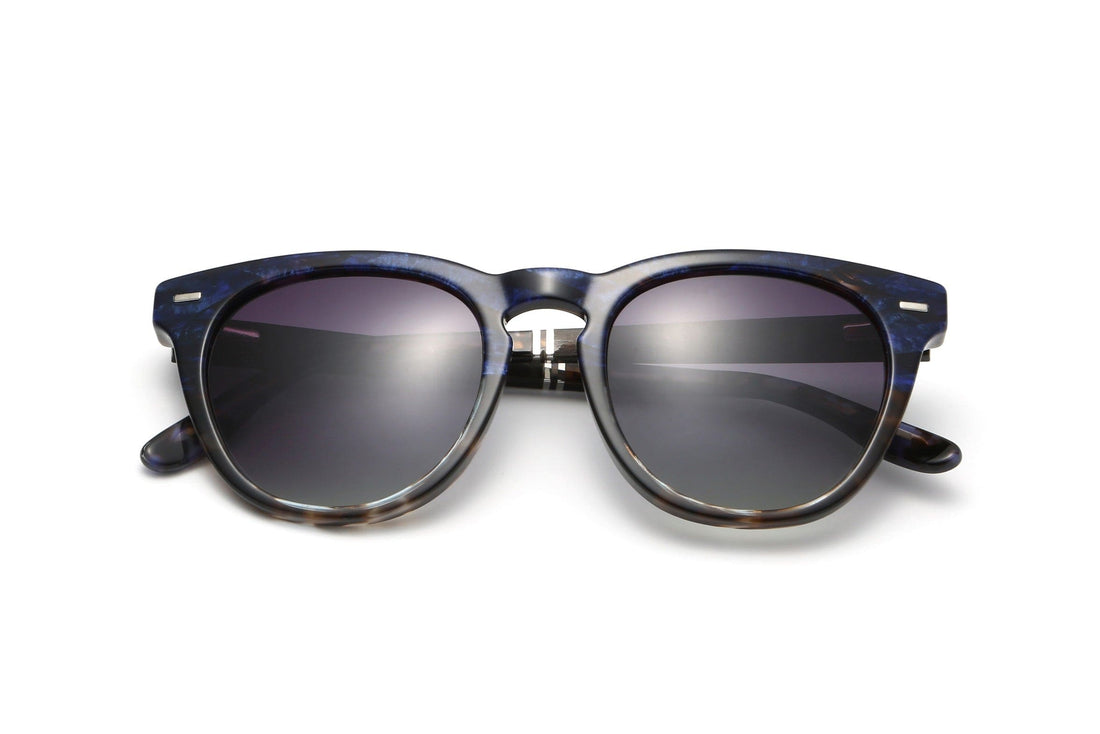 Sky, Blue Tortoise Cat Eye Zonnebril - Gevouwen