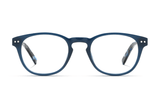 Dash Navy, Óculos Retro Quadrados de Acetato Azul Marinho - Frente