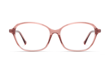Glee Pink, Óculos geométricos de acetato rosa - Frente