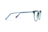 Felicity Blue, Óculos Ovais de Acetato Azul Turquesa - Lateral